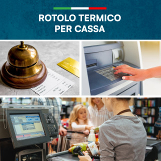 Rotolo Termico Cassa Compatibile Nexi Axerve e Ingenico da 8cmx80m