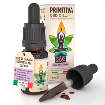 Primitiva Olio CBD 20% Estratto di Canapa Naturale ad Ampio Spettro...