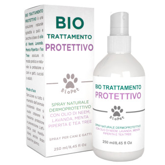 Bio Pet Trattamento Spray Olio di Neem per Cani e Gatti Protettivo contro...