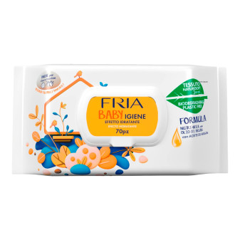 Fria Baby Igiene Salviette Detergenti Idratanti Formula Nutri-Milk con Olio...