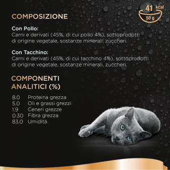 Sheba Délices Du Jour in Salsa Gatti Pollo e Tacchino 6 Buste da 50g