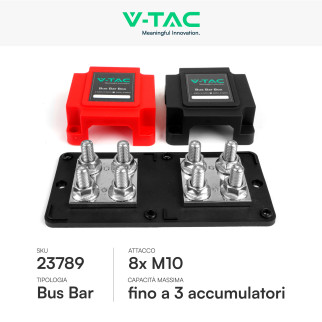 V-Tac VT-AOA1533-400ABR Bus Bar Scatola di Giunzione Batterie V-Tac VT-AOA1533-400ABR Bus Bar Scatola di Giunzione Batterie