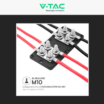 V-Tac VT-AOA1533-400ABR Bus Bar Scatola di Giunzione Batterie