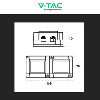 V-Tac VT-AOA1533-400ABR Bus Bar Scatola di Giunzione Batterie V-Tac VT-AOA1533-400ABR Bus Bar Scatola di Giunzione Batterie