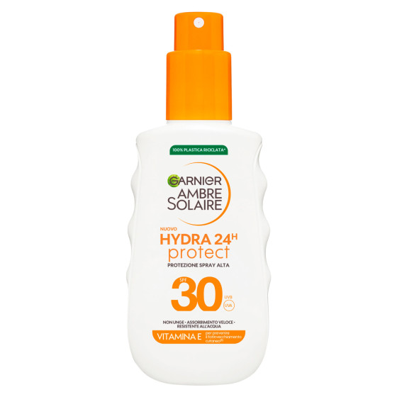 Garnier Ambre Solaire Hydra 24H Protect Protezione Spray Alta SPF 30 Garnier Ambre Solaire Hydra 24H Protect Protezione Spray Alta SPF 30