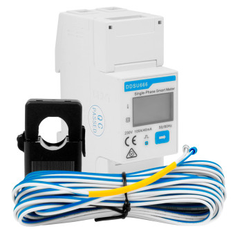 Chint Misuratore per Inverter Monofase Deye 230V RS485 2P MID con Display LCD...
