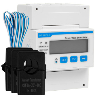 Chint Misuratore per Inverter Trifase Deye 3x 230-400V RS485 4P MID con...