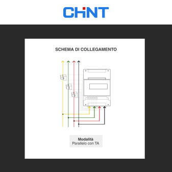 Chint Misuratore Inverter Trifase Deye 4P MID mod. DTSU666-H