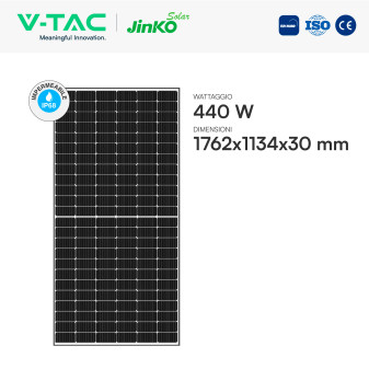 Pannelli Fotovoltaici 440W TIER 1 TOPCon IP68 V-Tac Jinko