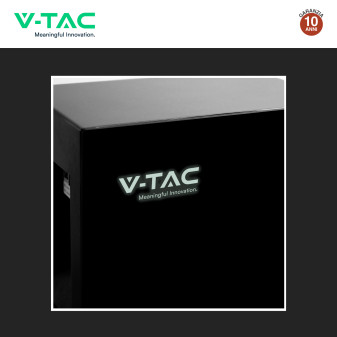 V-Tac Batteria BMS LiFePO4 51,2V 200Ah 10,24kWh Colore Nero