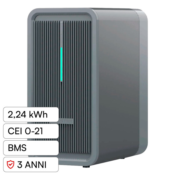 Sossen Batteria BMS LiFePO4 44,8V 50Ah 2,24kWh IP65 Balcone CEI 0-21 Sossen Batteria BMS LiFePO4 44,8V 50Ah 2,24kWh IP65 Balcone CEI 0-21