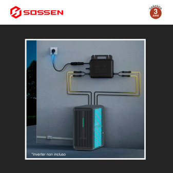 Sossen Batteria BMS LiFePO4 44,8V 50Ah 2,24kWh IP65 Balcone CEI 0-21