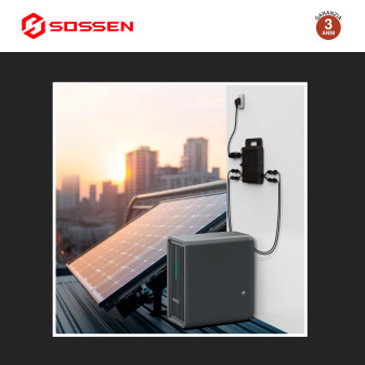 Sossen Batteria BMS LiFePO4 44,8V 50Ah 2,24kWh IP65 Balcone CEI 0-21