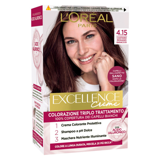 L'Oréal Paris Excellence Creme 4.15 Castano Mogano Ghiaccio L'Oréal Paris Excellence Creme 4.15 Castano Mogano Ghiaccio