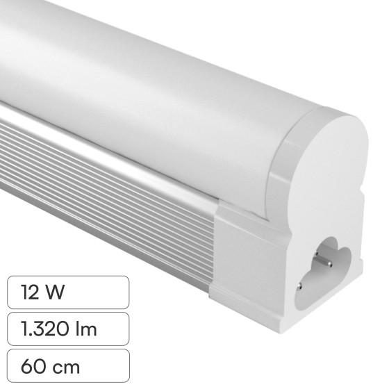Tubo LED T5 12W SMD 60cm Linkabile in Alluminio Universo Tubo LED T5 12W SMD 60cm Linkabile in Alluminio Universo