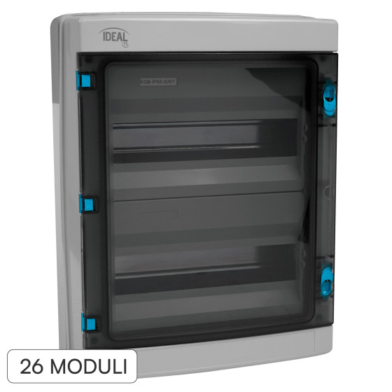 Kanlux Ideal Centralino da Parete 2x13P IK10 Colore Grigio Kanlux Ideal Centralino da Parete 2x13P IK10 Colore Grigio