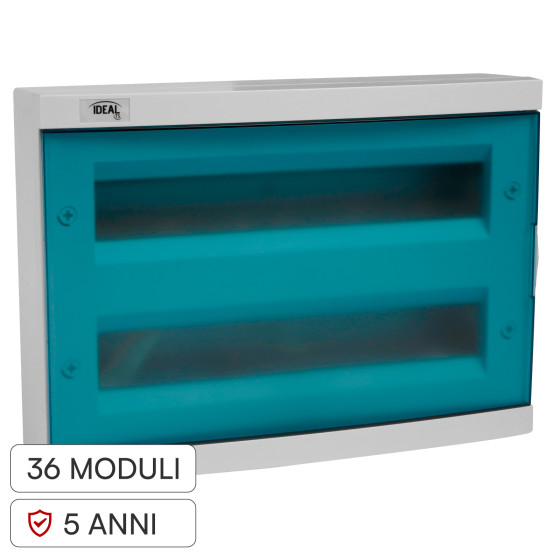 Kanlux Ideal Centralino da Parete 2x18P 63A Grado IK10 Kanlux Ideal Centralino da Parete 2x18P 63A Grado IK10