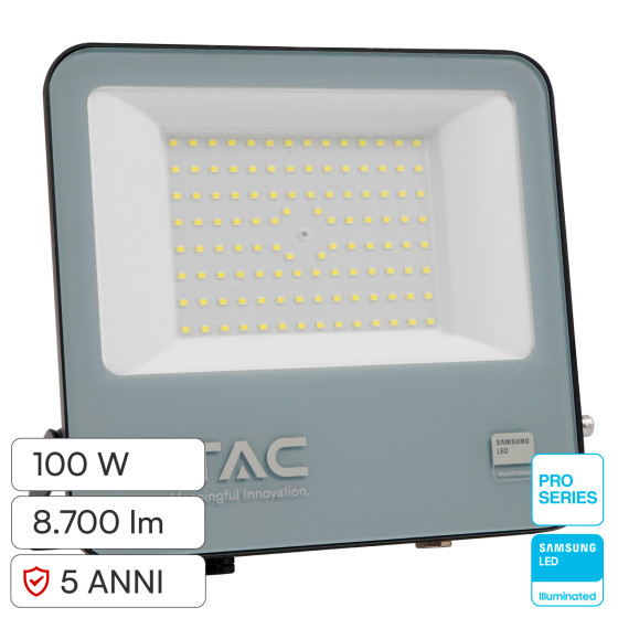 V-Tac VT-44104 Faro LED 100W Faretto SMD Chip Samsung IP65 V-Tac VT-44104 Faro LED 100W Faretto SMD Chip Samsung IP65