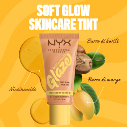 NYX Professional Makeup Buttermelt Glaze Fondotinta SPF 30 Colore 02