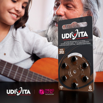 Udivita Batterie Protesi Acustiche Misura 312 Blister da 6