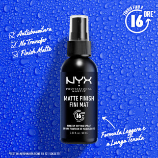 NYX Professional Makeup Matte Finish Fini Mat Spray Fissante Trucco 180ml