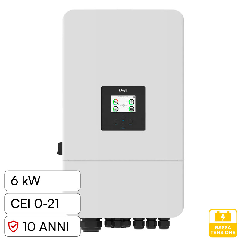 V-Tac Deye Inverter Trifase On-Grid / Off-Grid 6kW IP65