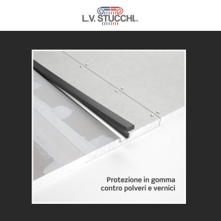 Art 3018 2 Profili a T in Alluminio Copertura Opaca