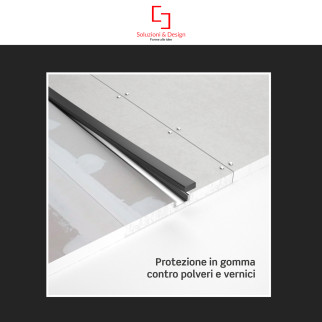 SD290.L Profilo a L in Alluminio Integrato per Strisce LED SD