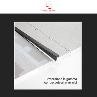 SD290/S12 5 Profili in Alluminio Integrati da 2m per Strisce LED SD