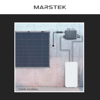 Marstek Batteria BMS LiFePO4 44,8V 50Ah 2,24kWh IP65 Balcone CEI 0-21