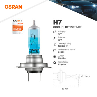 Lampadine Cool Blue Intense H7 per Fari Auto Osram