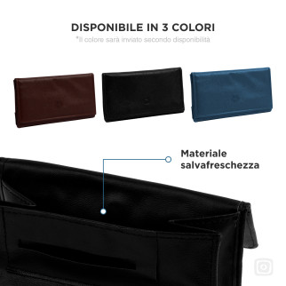 Astuccio Medium Porta Tabacco Cartine Filtri in Ecopelle Egoist