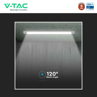 Tubo LED Prismatico 40W 120cm SMD Chip CREE V-Tac