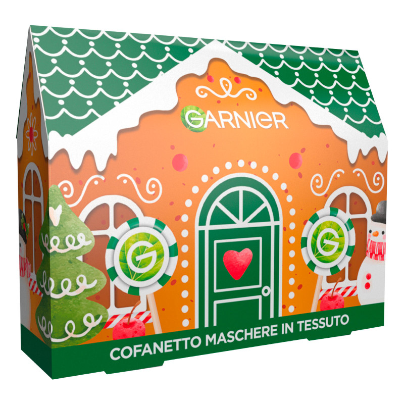 Garnier Confezione Regalo Natale Casa Pan di Zenzero con 5 Maschere