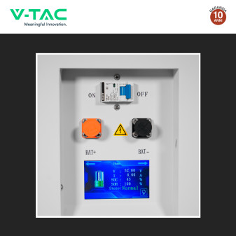 V-Tac Batteria BMS LiFePO4 51,2V 200Ah 10,24kWh