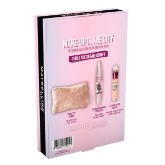 Maybelline New York Make Up in The City Mascara Correttore e Pochette