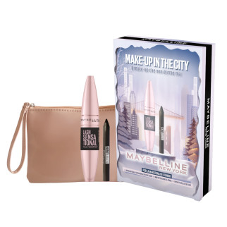 Maybelline New York Make Up in The City Mascara Mini Matita e Pochette