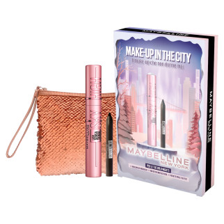 Maybelline New York Make Up in The City Mascara Mini Matita e Pochette