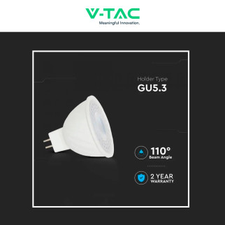 Faretto LED GU5.3 6W MR16 SMD 110° V-Tac