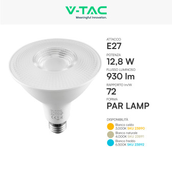 Lampadina LED E27 12,8W Par Lamp PAR38 SMD V-Tac