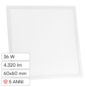V-Tac VT-6235 Pannello LED Quadrato 36W IP65 da Incasso