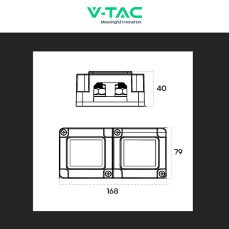 V-Tac VT-AOA1533-400ABR Bus Bar Scatola di Giunzione Batterie V-Tac VT-AOA1533-400ABR Bus Bar Scatola di Giunzione Batterie