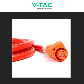 Cavo di Potenza Positivo Colore Rosso 2m per Accumulatori