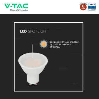 Faretto LED GU10 4,5W PAR16 SMD Chip CREE V-Tac