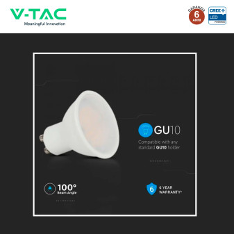 Faretto LED GU10 10W PAR16 SMD Chip CREE V-Tac