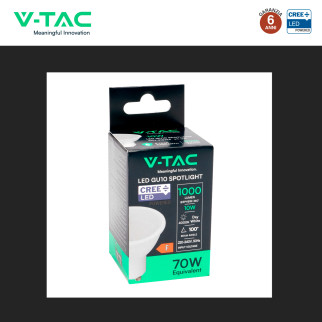 Faretto LED GU10 10W PAR16 SMD Chip CREE V-Tac