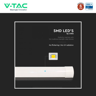 Tubo LED Prismatico 50W 150cm SMD Chip CREE V-Tac