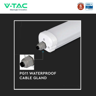 Plafoniera Tubo LED Linkabile 18W 60cm SMD CREE IP65