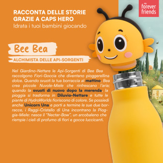 CapsHero Borraccia Termica Bambini Senza BPA 520ml Ape Bee Bea