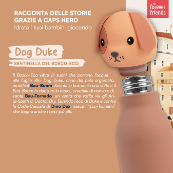 CapsHero Borraccia Termica Bambini Senza BPA 520ml Cane Dog Duke